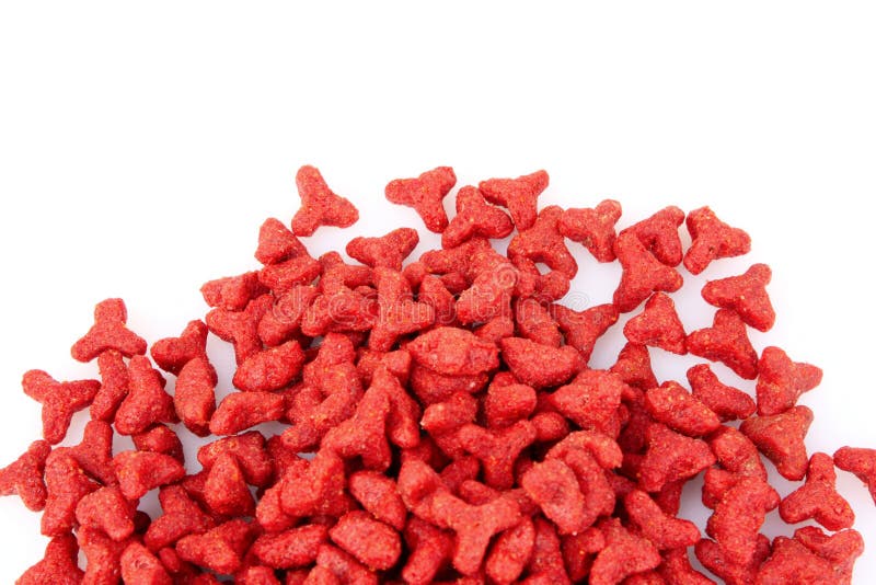 Cibo per gatti isolato immagine stock libera da diritti
