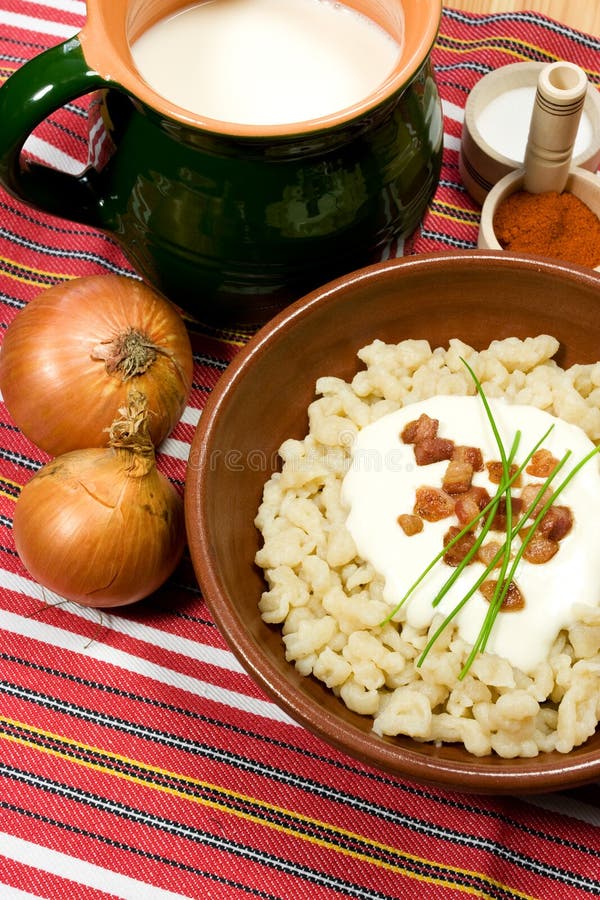 Alimento eslovaco tradicional imagen de archivo Alimento eslovaco tradicional imagen de archivo