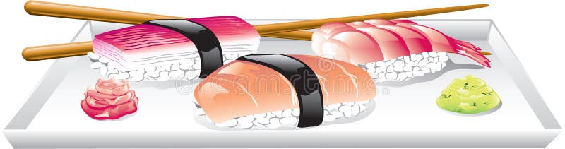 Alimento giapponese illustrazione vettoriale