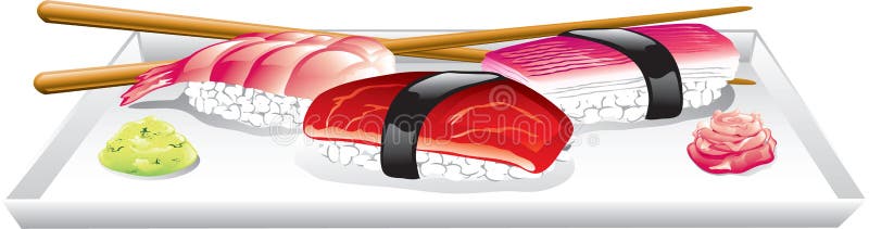 Alimento giapponese illustrazione vettoriale
