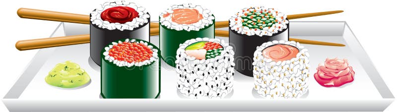 Alimento giapponese royalty illustrazione gratis