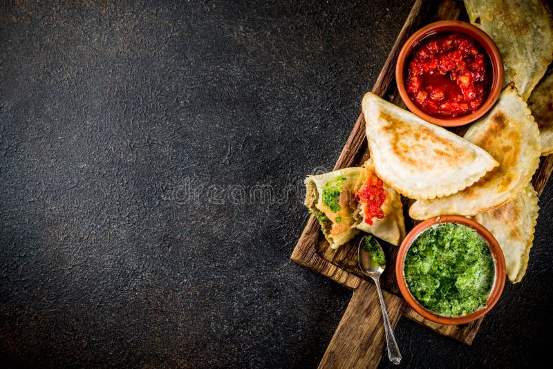 Alimento latino-americano, mexicano, chileno Pastelaria cozida tradicional imagens de stock Alimento latino-americano, mexicano, chileno Pastelaria cozida tradicional imagens de stock