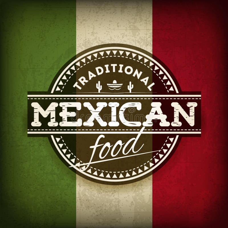 Alimento mexicano ilustração stock Alimento mexicano ilustração stock