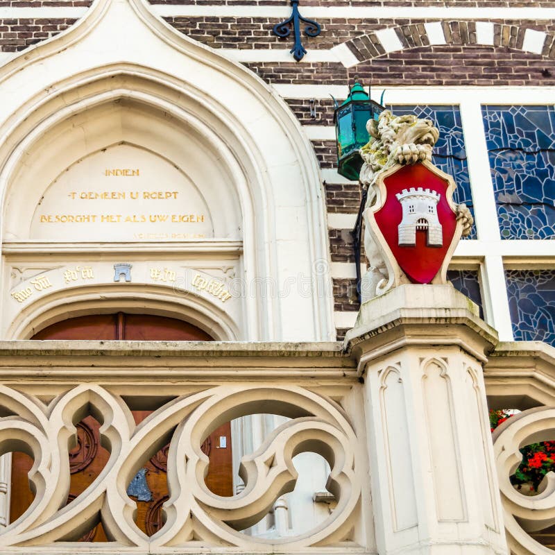 Alkmaar city hall architectural detail royalty free stock photo Alkmaar city hall architectural detail royalty free stock photo