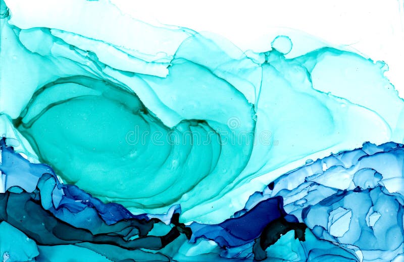 Alkoholfärgpulvertextur Fluid färgpulverabstrakt begreppbakgrund konst för design