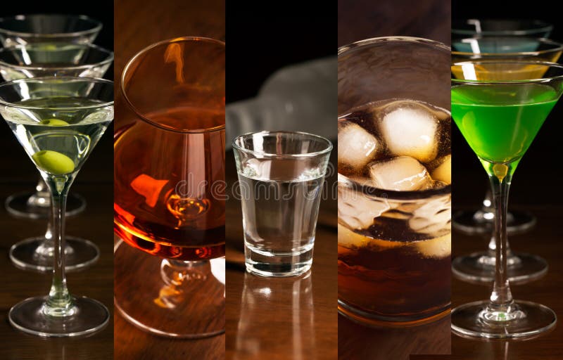Alkoholgetränke stockfotografie Alkoholgetränke stockfotografie