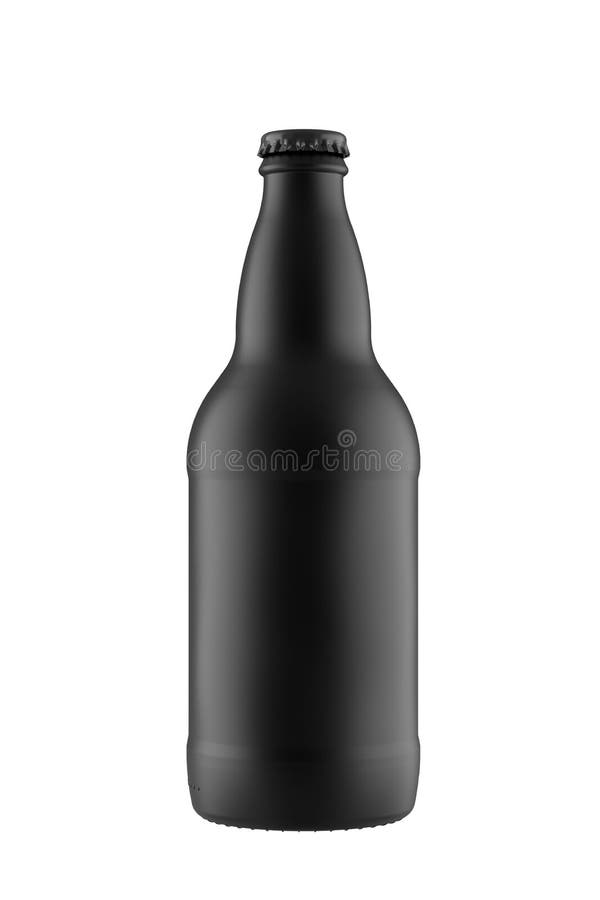 Download All Black 12 Oz 11 Oz Or 355 Ml 330 Ml Matte Heritage Beer Bottle Isolated On White Stock Illustration Illustration Of Heritage Brand 184106554