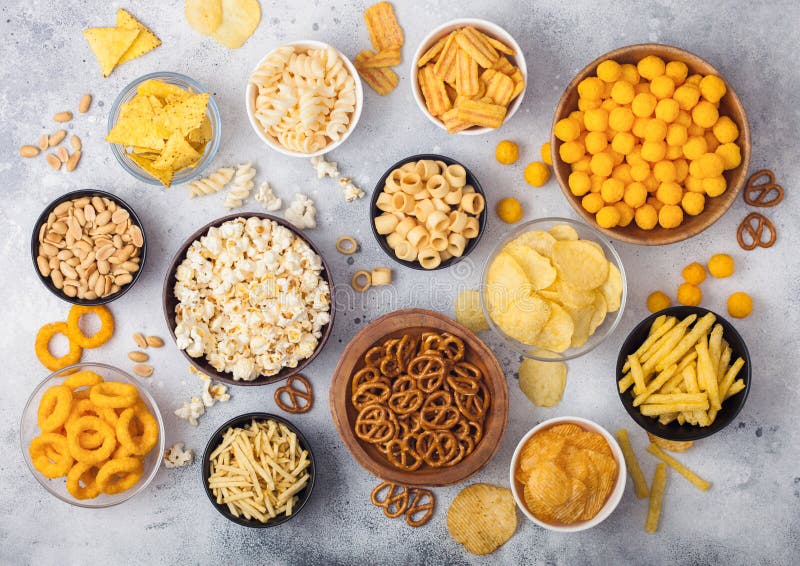 Puffed Ball Cheese Corn Chips In Gray Bowl And Sprinkled Isolated On White  Background Stock Photo - Download Image Now - iStock