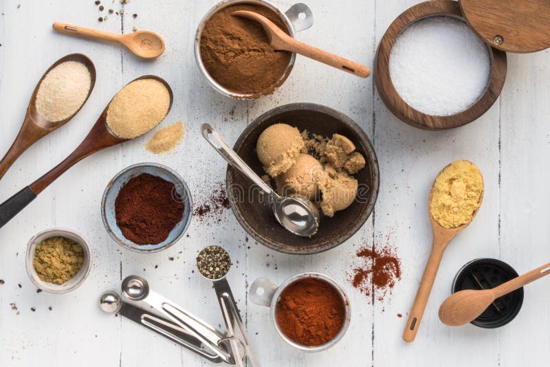 All American BBQ Rub Ingredients stock photos All American BBQ Rub Ingredients stock photos