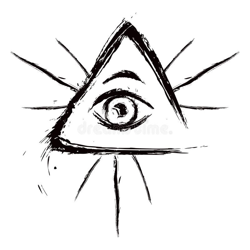 All seeing eye stock illustration