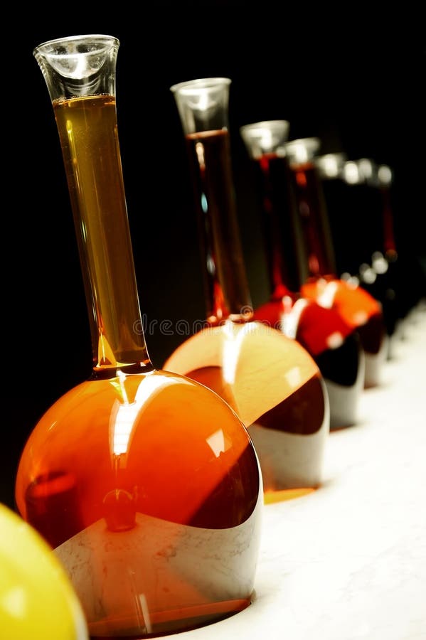 Different Sorts of Wine in Special Bottles Stock Photo Image of