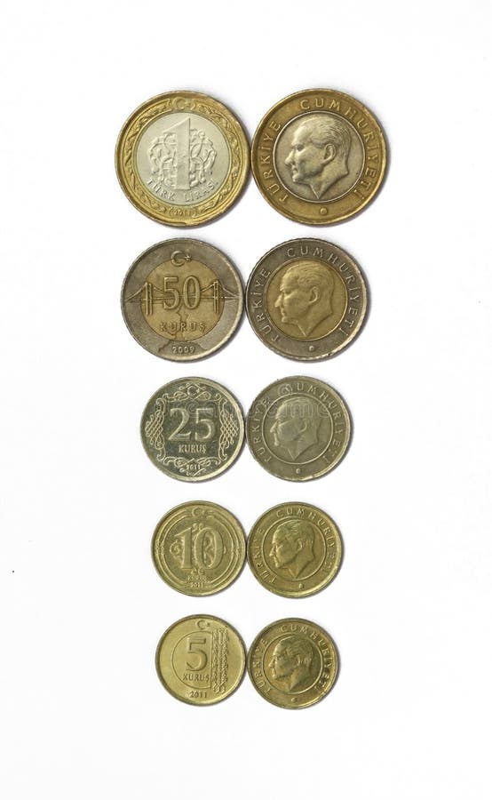 All Turkish Lira Coins stock image. Image of loan 23836973