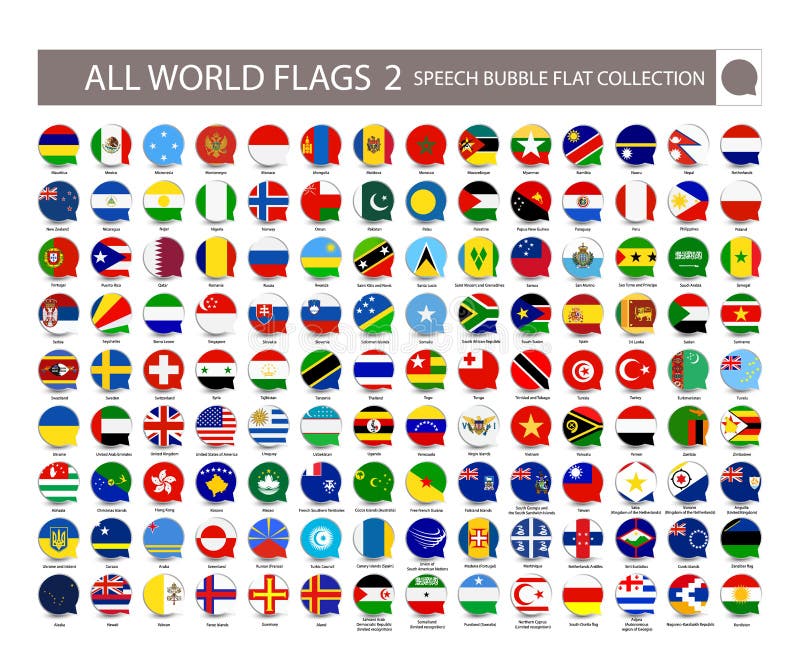 Flags Vector Of The World Stock Vector Illustration Of South 41846160