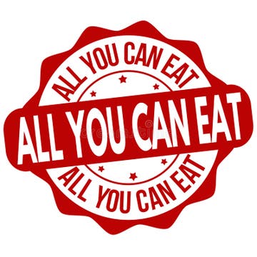 All You Can Eat Sign Stock Illustrations – 433 All You Can Eat Sign