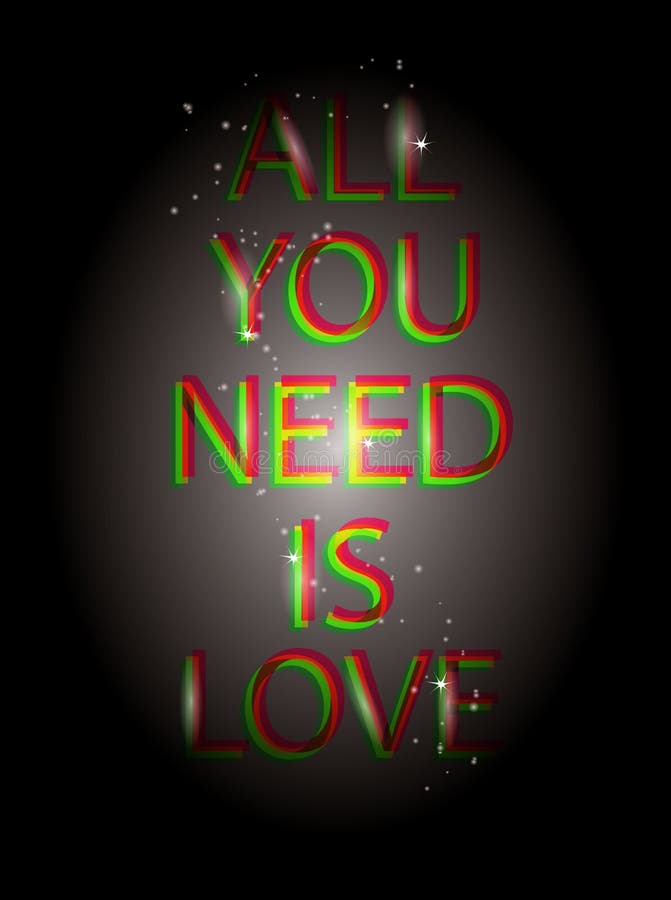 All You Need Love Beatles Stock Illustrations – 6 All You Need Love ...