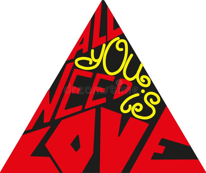 All You Need Love Beatles Stock Illustrations – 6 All You Need Love ...