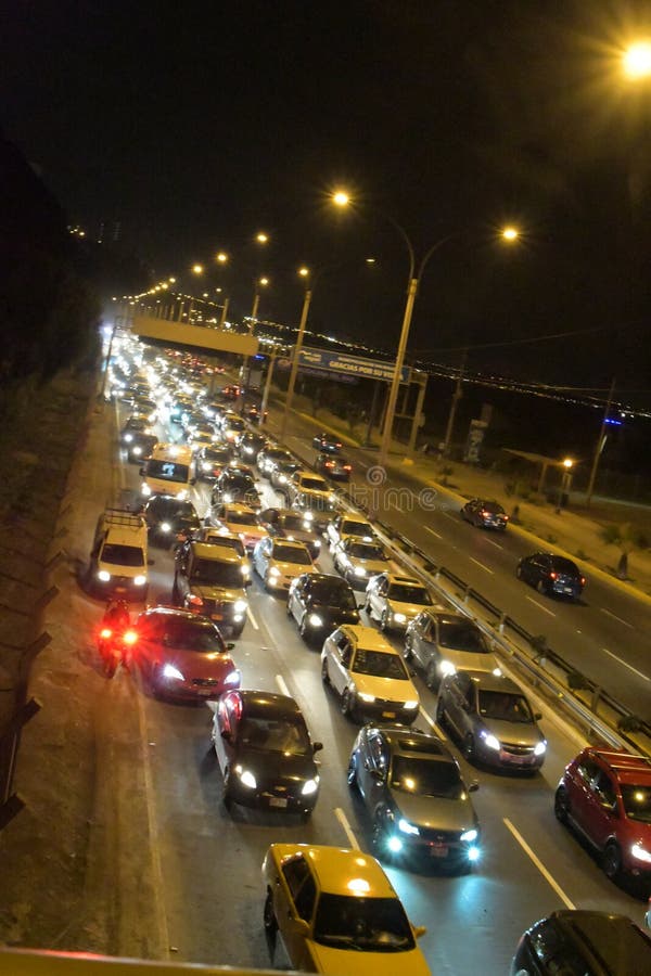 When You Make Your Own Lane in San Miguel, Peru Sea of Traffic Lights ...