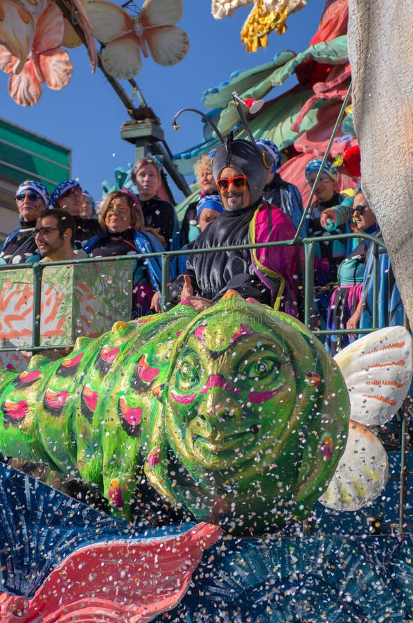 Alla färger av karnevalet 2019 av Viareggio, Tuscany, Italien fotografering för bildbyråer Alla färger av karnevalet 2019 av Viareggio, Tuscany, Italien fotografering för bildbyråer