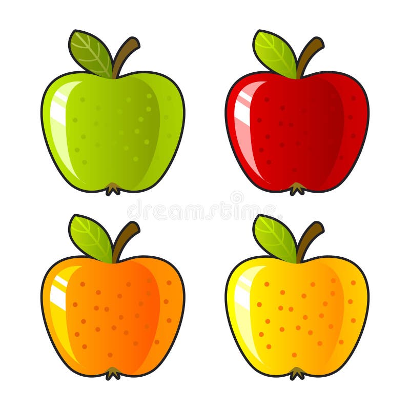 Alleen, dieet appel van het achtergrond het heldere kleurendessert vector illustratie Alleen, dieet appel van het achtergrond het heldere kleurendessert vector illustratie