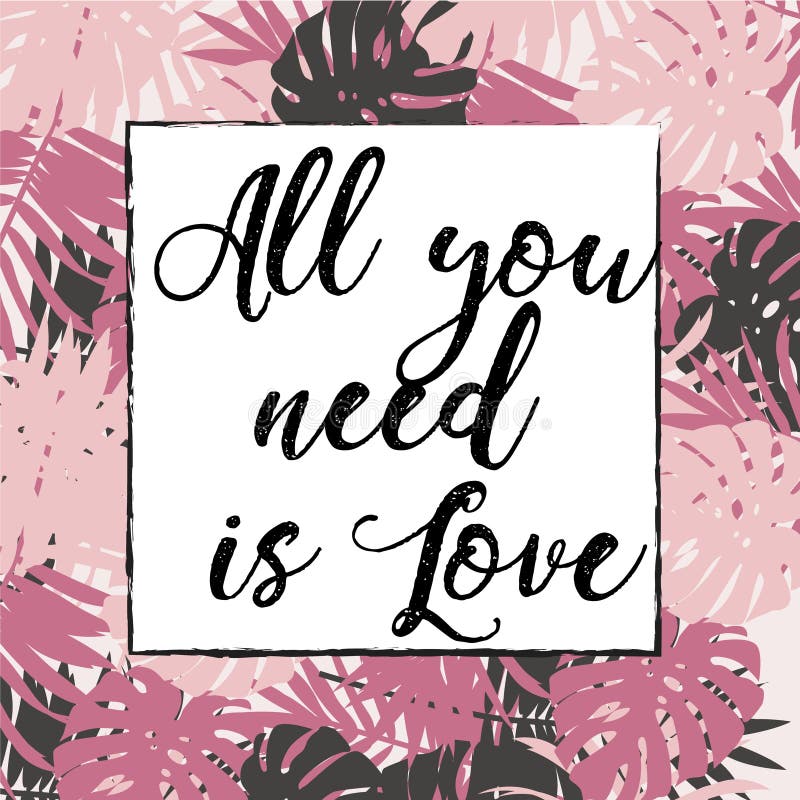 Allen u wenst is liefdecitaat stock illustratie Allen u wenst is liefdecitaat stock illustratie