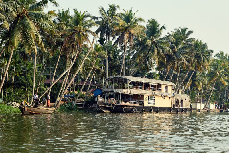 Alleppey Boat Jetty, Kerala, India Editorial Image Image of canal