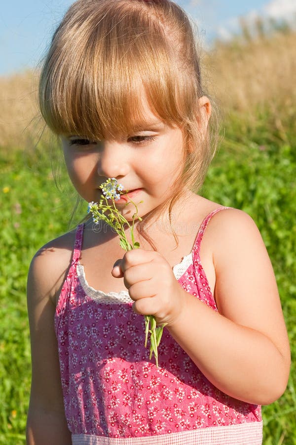Allergies to the flowers stock photo. Image of blue, people 15729872