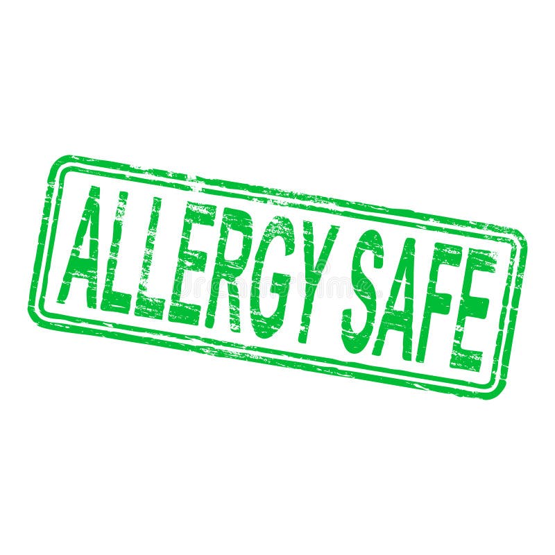 Allergy Safe Rubber Stamp stock vector. Illustration of allergy 82869940