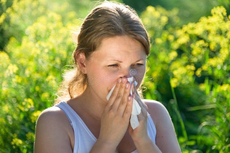 Allergy season royalty free stock photography Allergy season royalty free stock photography