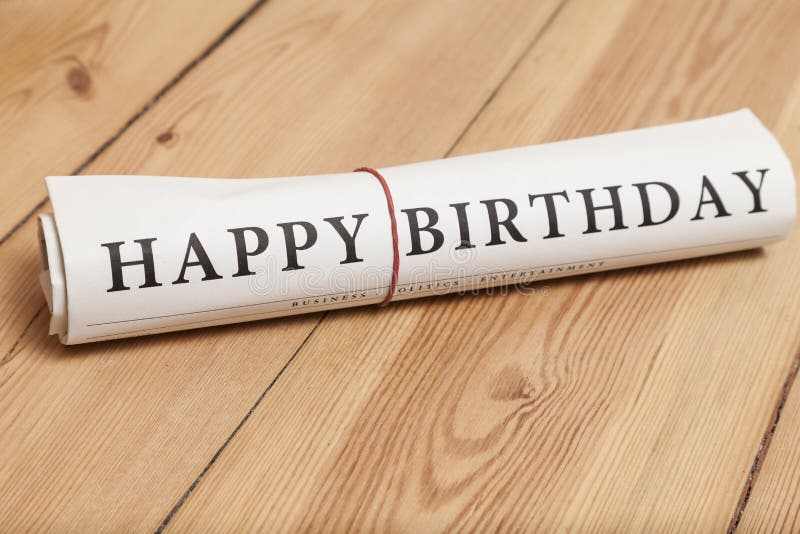 Alles Gute zum Geburtstag stockfoto. Bild von nachrichten - 50643848