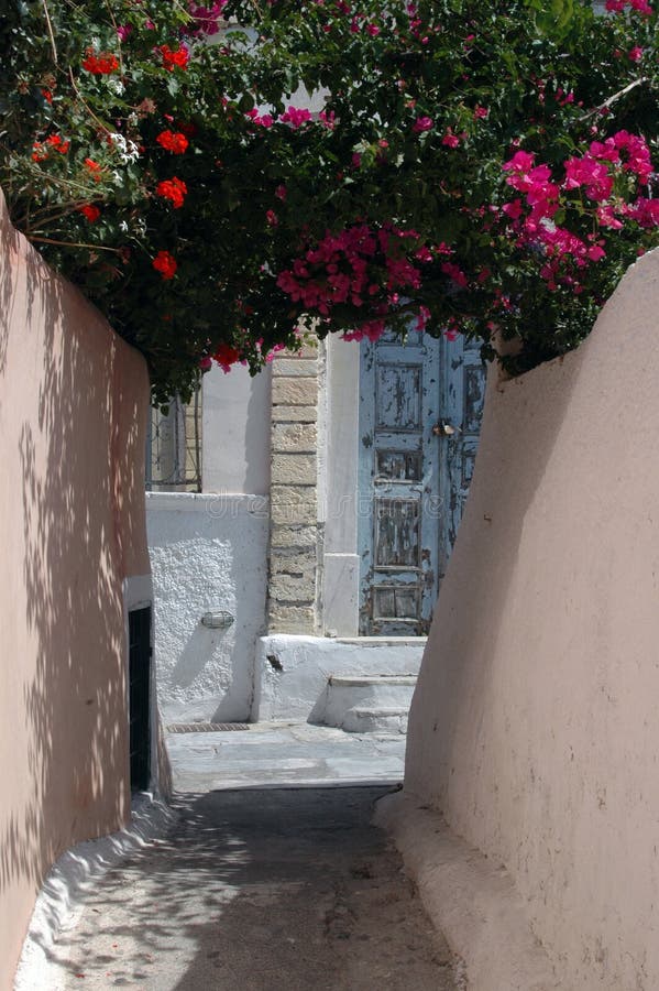 Alley in greek island