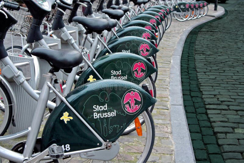 Bicycles is ecological and interesting way of transportation in Brussel. Bicycles is ecological and interesting way of transportation in Brussel.