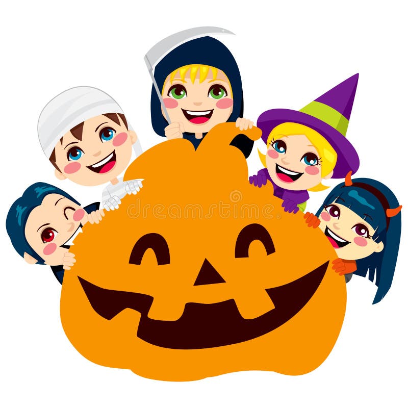 Allhelgonaaftonpumpabarn royaltyfri illustrationer Allhelgonaaftonpumpabarn royaltyfri illustrationer