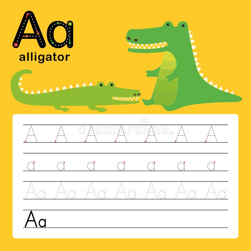 Handwriting Practice for Kids: A is for Alligator 