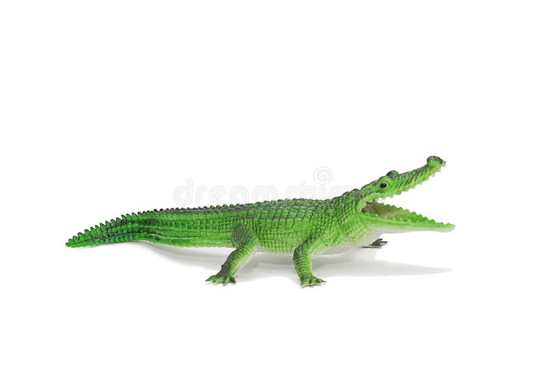 green crocodile toy