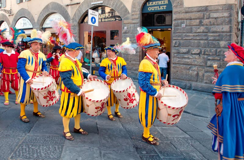 Allmänhet ståtar i Florence, Italien arkivfoton Allmänhet ståtar i Florence, Italien arkivfoton