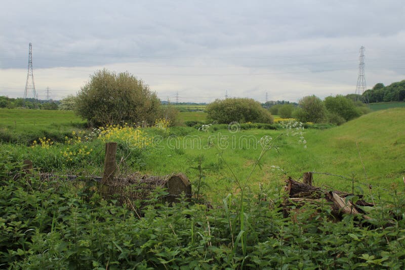 Allmänt landskap Treeton Rotherham arkivfoton Allmänt landskap Treeton Rotherham arkivfoton