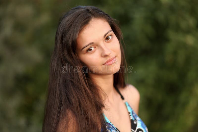 Pretty Woman Inflating Soap Bubbles Stock Image - Image of background ...