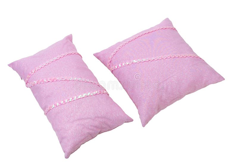 Almohadillas rosas claras del amortiguador imagenes de archivo