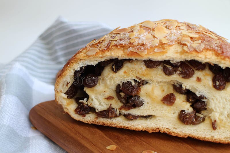 Almond Bread with raisin stock photo. Image of fresh 267723856