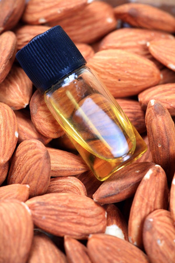 Almond oil bottle