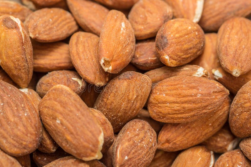 Almonds stock images