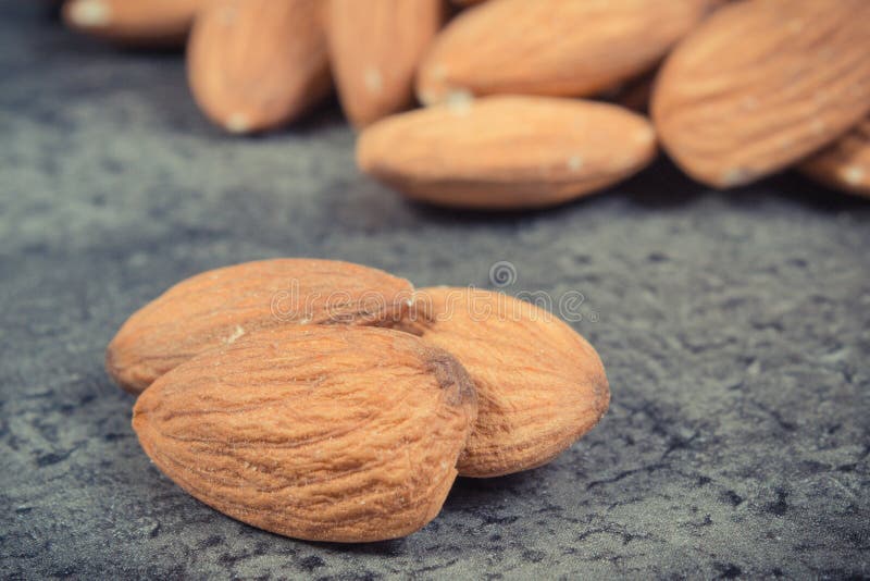 Almonds As Source Vitamins and Minerals. Healthy Eating Stock Image