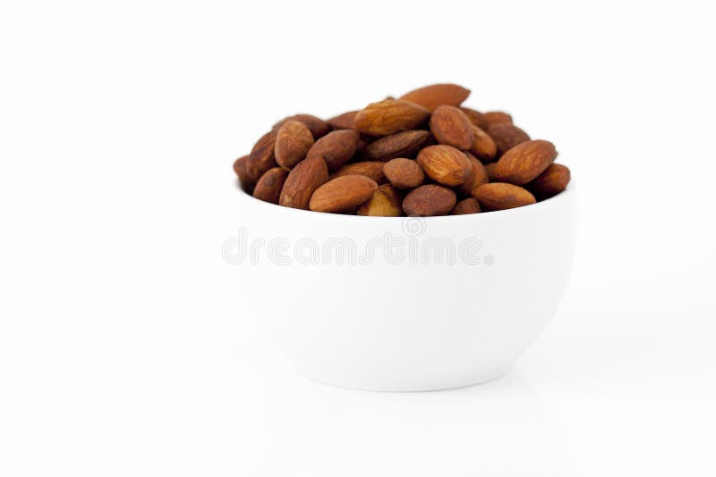 Almonds in a cup stock image. Image of fibre, acids, fatty 46222865
