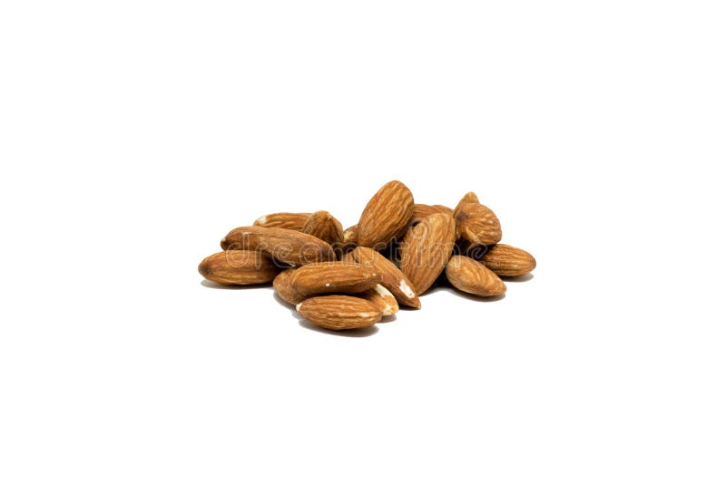 Almonds isolated stock images