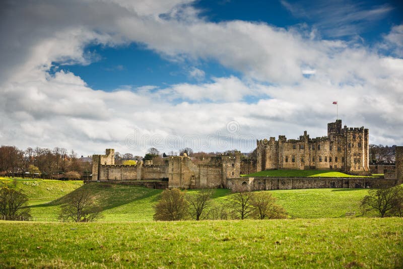 Viev of Alnwick Castle, Northumberland - England. Viev of Alnwick Castle, Northumberland - England