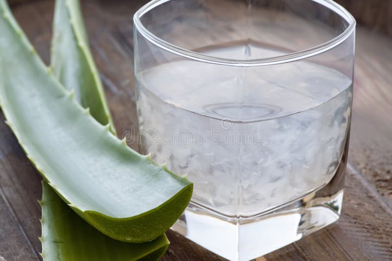 Aloe vera drink stock images