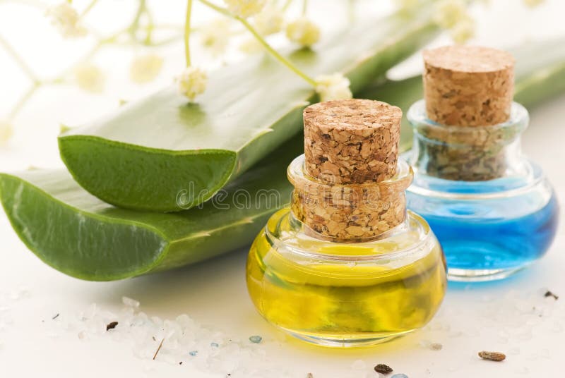 Aloe Vera with massage oil