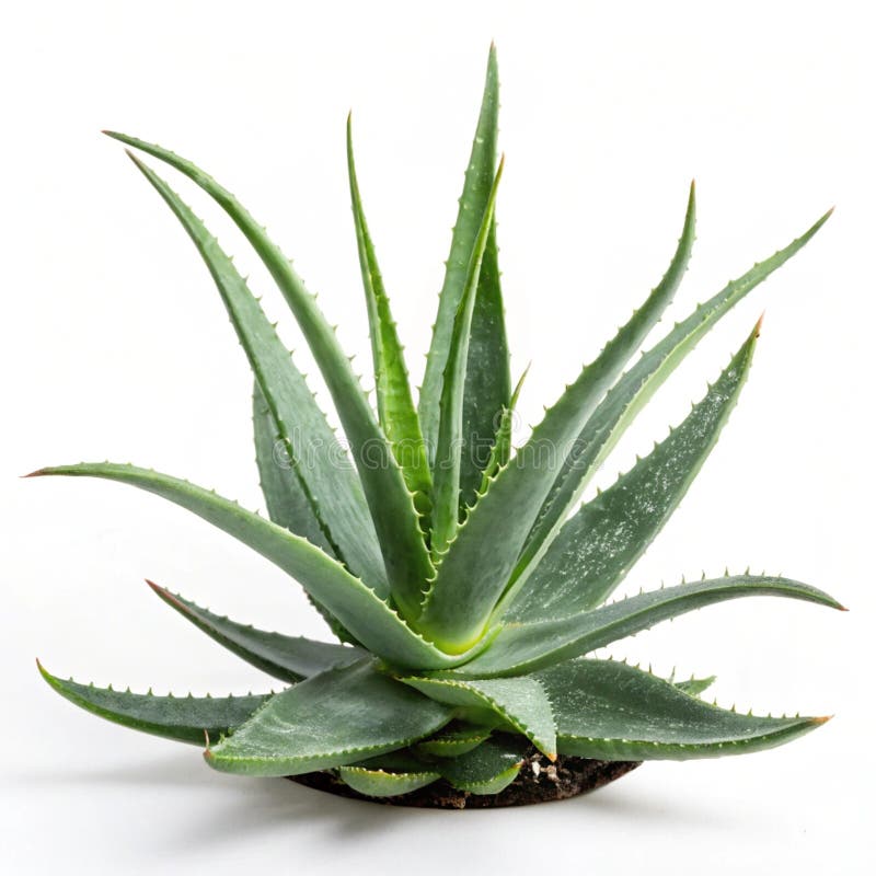 Aloe Vera Απομονωμένη σε λευκό φόντο διανυσματική απεικόνιση