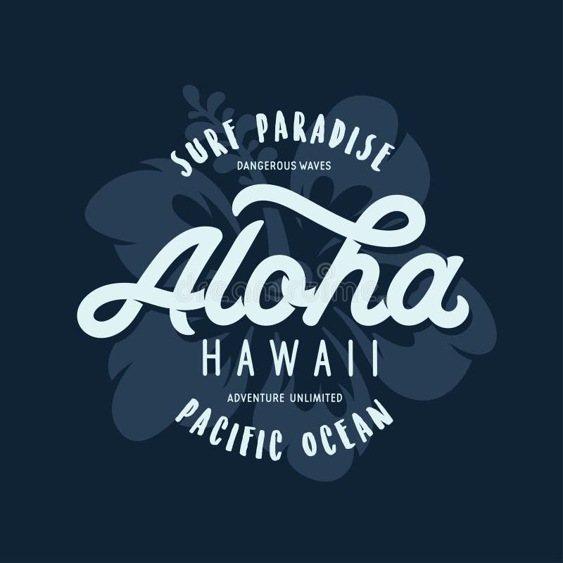 Aloha Hawaii koszulki kwiecisty druk Wektorowa rocznik ilustracja ilustracja wektor Aloha Hawaii koszulki kwiecisty druk Wektorowa rocznik ilustracja ilustracja wektor