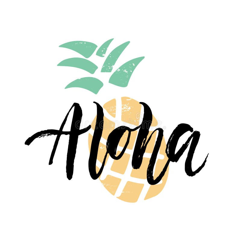 Cute Modern Lettering Pineapple Gift T-Shirt | S000200 Cute Modern Lettering Pineapple Gift T-Shirt | S000200